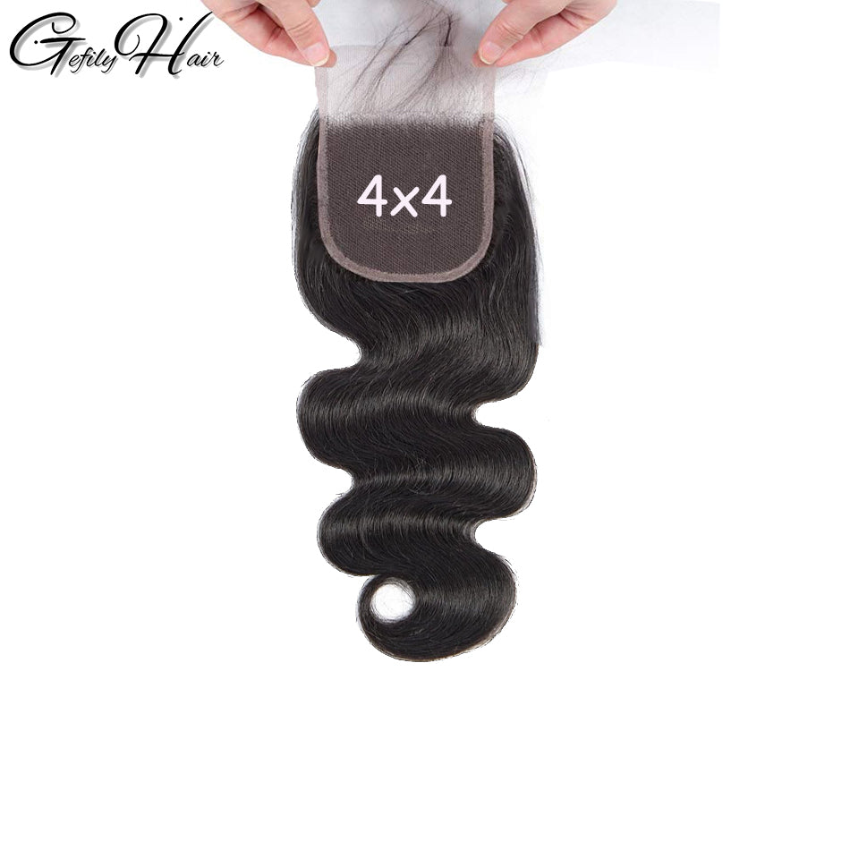 Gefily 18’’–34’’ Bundles Natural Black Body Wave Hair –Full & Silky Body Wave, Tangle-Free & Dyeable