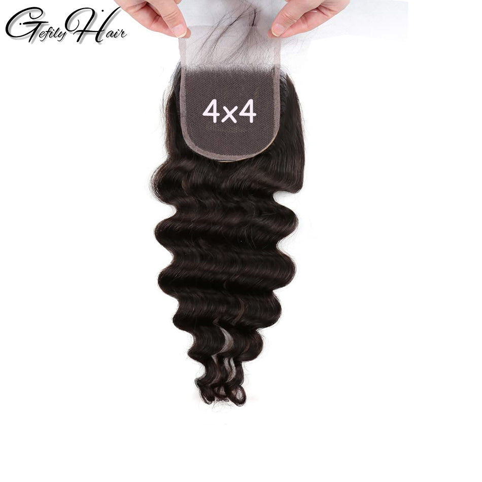 Gefily 18’’–34’’ Bundles Natural Black Loose Wave Hair –100% Virgin Brazilian Human Hair, Premium Quality, Full Density, Minimal Shedding & Long Lifespan