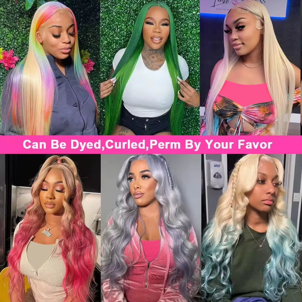 Gefily 16‘’-36‘’ 13x6 613 Blonde Straight Lace Front Wig – Ultra Invisible Lace, 100% Human Hair, Perfect for Daily Glam