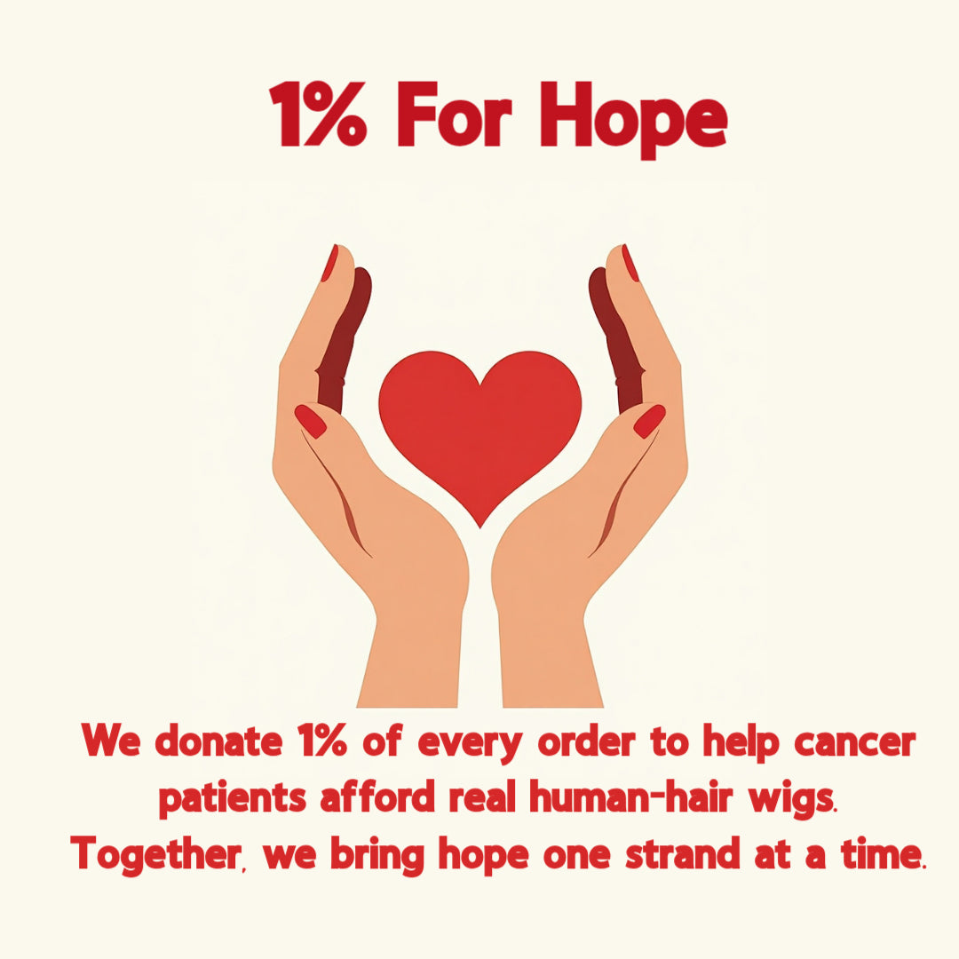 1% For Hope: Every Purchase Helps Cancer Patients Access Real Human Hair