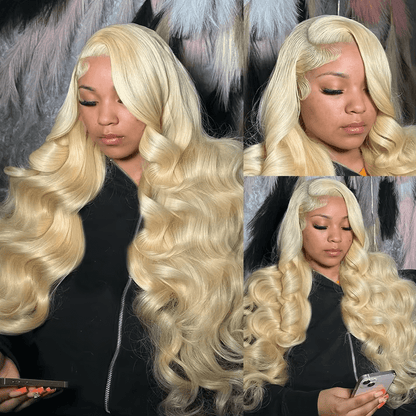 Gefily 20’’–42’’ 13x6 613 Blonde Body Wave Lace Front Wig – Invisible Lace, 100% Human Hair, Glamorous & Versatile