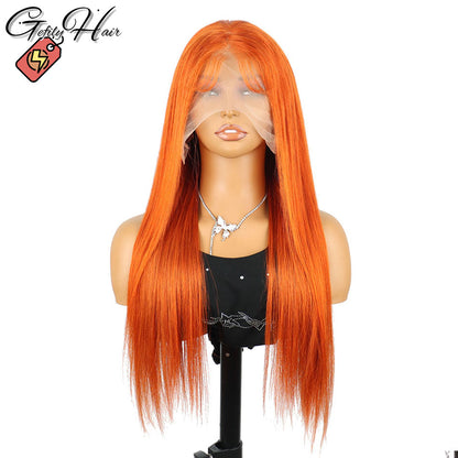 ⚡️|BigSale|Gefily 26‘’-36‘’ 13x4 #350 Ginger Orange Straight Lace Front Wig Straight Hair