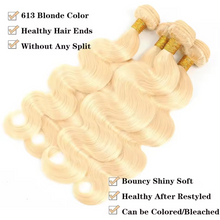 Gefily 16-30Inch Color 613 Body Hair BundlesWave 4 Bundles