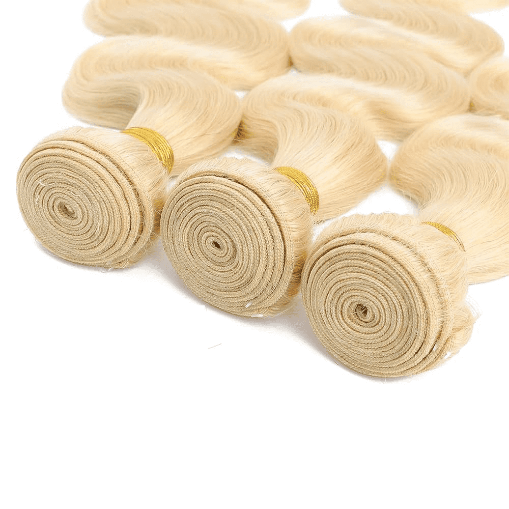 Gefily 18’’–30’’ Bundles 613 Blonde Body Wave Hair –Full & Silky Body Wave, Tangle-Free & Dyeable