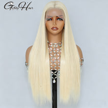 Gefily 20‘’-42‘’ 13x4/13x6 613 Blonde Straight Lace Front Wig – Ultra Invisible Lace, 100% Human Hair, Perfect for Daily Glam