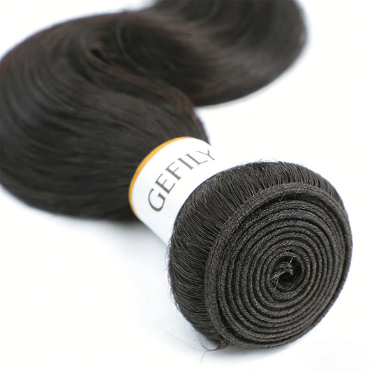 Gefily 16’’–30’’ 12A Premium Bundles 1B Natural Black Body WaveBrazilian Hair – 100% Virgin Brazilian Human Hair, Extra Soft, Thick & Silky