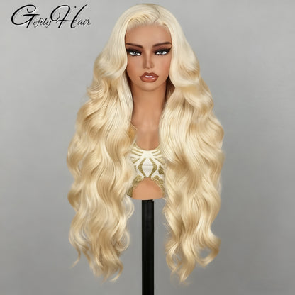 Gefily 20’’–42’’ 13x6 613 Blonde Body Wave Lace Front Wig – Invisible Lace, 100% Human Hair, Glamorous & Versatile