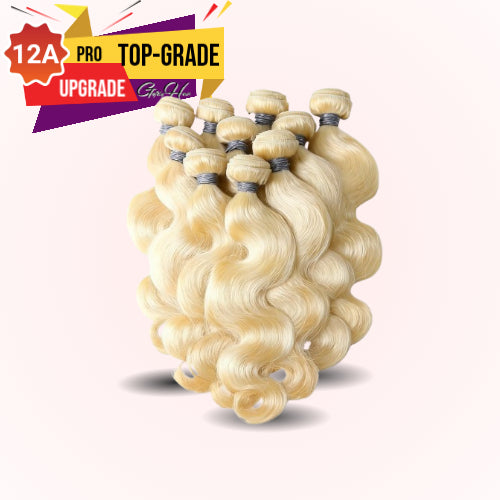 Gefily 16’’–30’’ 12A #613 Blonde Body Wave Bundles Brazilian Hair – 100% Virgin Brazilian Human Hair, Soft, Full & Silky