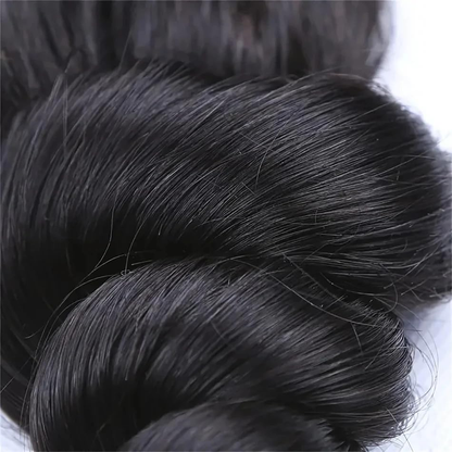 Gefily 16’’–30’’ 12A Premium Bundles 1B Natural Black Loose WaveBrazilian Hair – 100% Virgin Brazilian Human Hair, Extra Soft, Thick & Silky