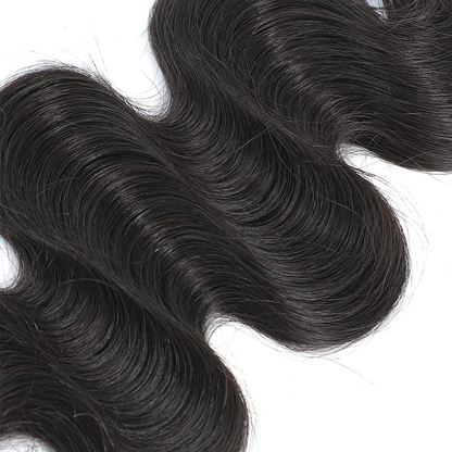 Gefily 16’’–30’’ 12A Premium Bundles 1B Natural Black Body WaveBrazilian Hair – 100% Virgin Brazilian Human Hair, Extra Soft, Thick & Silky