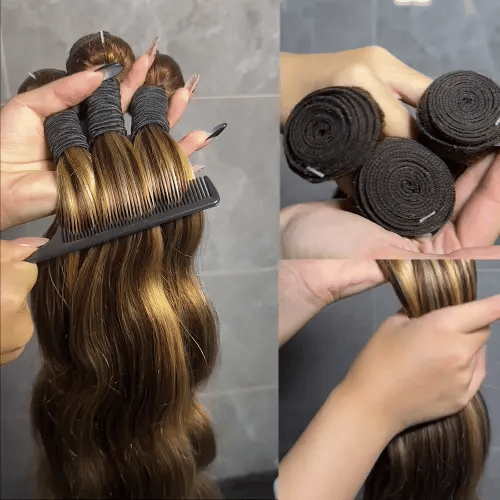 Gefily 18’’–30’’ Bundles 4/27 Highlight Brown Body Wave Hair – Smooth, Full-Body Waves with Shine That