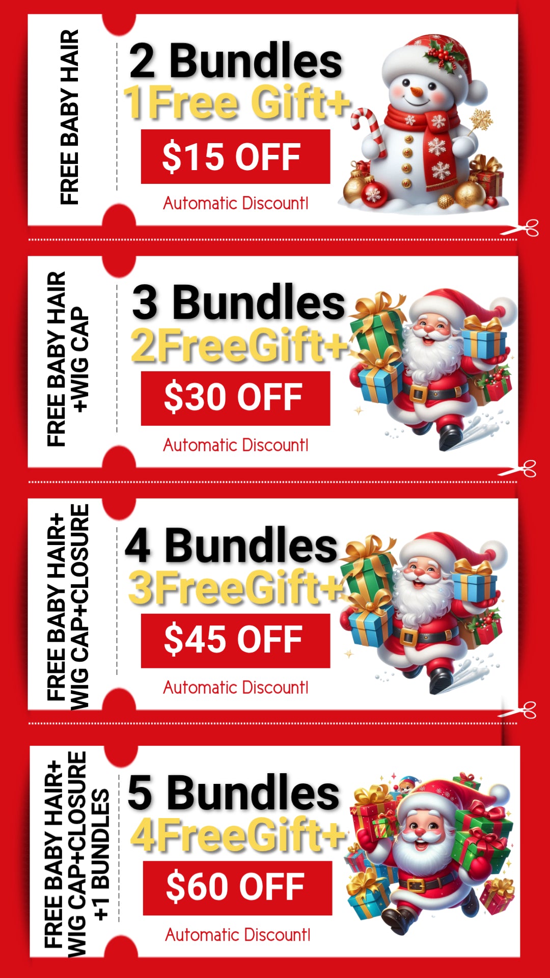 Gefily 12"-30’’ Bundles 4/27 Highlight Brown Body Wave Hair