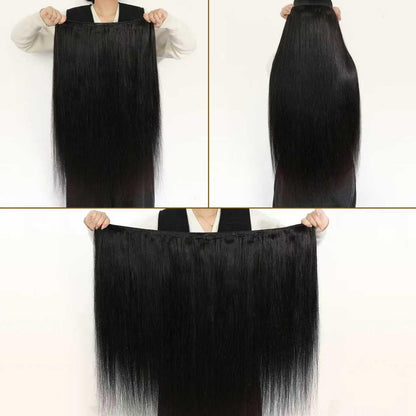 Gefily 12’’–30’’ – 4 Bundle Deal – Natural Black Hair Collection (Straight / Body Wave / Loose Wave) – 100% Virgin Brazilian Hair