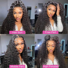 30 Inch Deep Wave Frontal Wigs Human Hair 13x6 Lace Front Human Hair Wigs Wet And Wavy Water Curly Wigs For Black Women