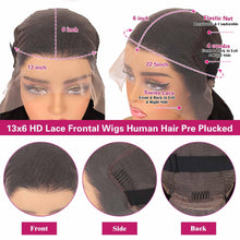 30 40 Inch Body Wave Wigs Human Hair 13x6 Transparent Lace Front Human Hair Wigs 100% Brazilian Virgin Real Hair